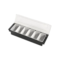 6 Compartment Condiment Dispenser