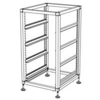 4 Basket Single Tier Glass Stand
