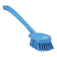 Vikan Washing Brush w/long Handle - Hard Bristle (415mm)