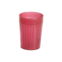 230ml Burgundy Frosted Plastic Tumbler