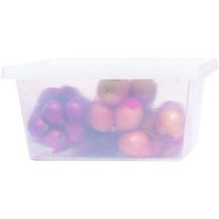 22L Food Grade Plastic Crate - Clear