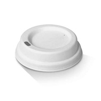 White Sugarcane Lid - 6/8/10oz