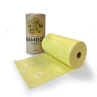 Heavy Duty Bamboo Wipes - Yellow (6 rolls)