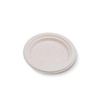 Unbleached Sugarcane Round Plate - 7"