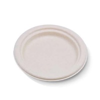 Unbleached Sugarcane Round Plate - 10"