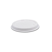White Sugarcane Lid to fit 1oz &amp; 2oz White Sugarcane Cup