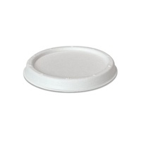 White Sugarcane Lid to fit 4oz White Sugarcane Cup