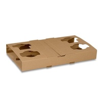 Corrugated 4 Cell Cup Holder