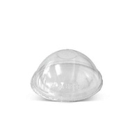 Clear PET Dome Lid (No Hole) to fit 12/16/24oz Paper Bowls