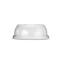 Clear PET Dome Lid with 55mm Hole fits 14/16/20/23oz PET Cup