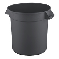 38L Round Food-Grade Bin (Grey)