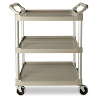 3 Tier Rubbermaid Utility Cart / Service Trolley (850 x 470mm)