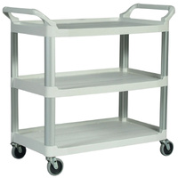3 Shelf Rubbermaid Utility Cart / Service Trolley (1030 x 510mm)