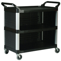 3 Tier Rubbermaid Utility Cart with 3 enclosed sides (1030 x 510mm)