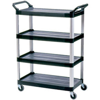 4 Tier Rubbermaid Utility Cart / Service Trolley (1030 x 510mm)