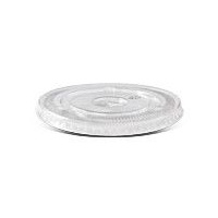 Clear PET Flat Lid with X Slot fits 6/8oz PET Cup