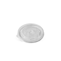 Clear PP Flat Lid (No Hole) to fit 8oz Paper Bowl