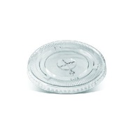 Clear PET Flat Lid with X Slot - Fits 95mm U Cups