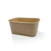 PLA Coated Kraft Rectangular Container - 1000ml