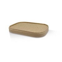 PLA Coated Kraft Lid for Rectangular Container (All Sizes)