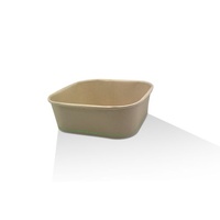 PBS Coated Bamboo Paper Square Container - 1000ml