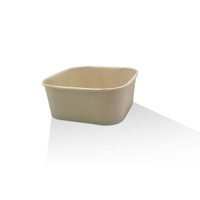 PBS Coated Bamboo Paper Square Container - 1200ml