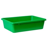 22L Food Grade Plastic Crate - GREEN