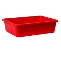 22L Food Grade Plastic Crate - RED