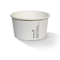 White PLA Coated Paper Bowl - 16oz