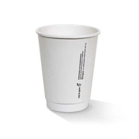White PLA Coated DW Cup - 12oz