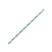 Stripe Paper Regular Straw - Blue