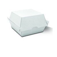 White Corrugated Burger Box