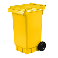 Heavy Duty Bin with Wheels (80L) Yellow