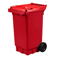 Heavy Duty Bin with Wheels (140L) Red