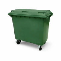 Heavy Duty Bin with Wheels (660) Green