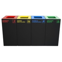 Waste Recycling Station Kit - General, Recyling, Paper &amp; Organic Waste