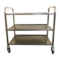 3 Shelf (950 x 640mm) SS Trolley